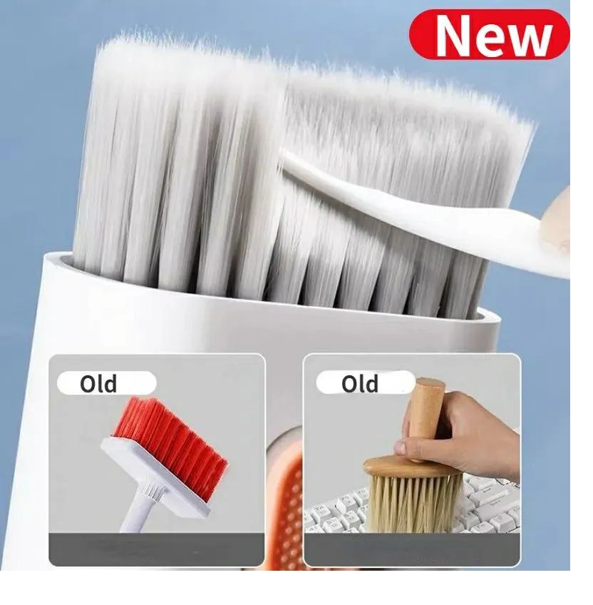 7 In 1 Computer Keyboard Cleaner Brush Kit Earphone Cleaning Pen For Headset Keyboard Cleaning Tools Cleaner Keycap Puller