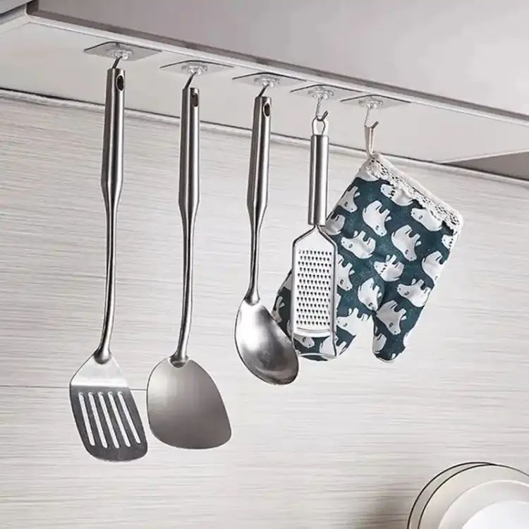 pack of 10Pcs Adhesive Suction Cup Hooks stick hook Heavy Duty Sticky Wall & Ceiling & Door Nail